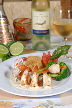 tequila shrimp - justo al gusto restaurant - cabo san lucas