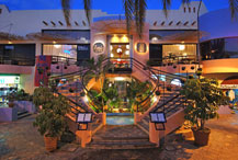 exterior entrance view at lan's cabo restaurant in downtown cabo san lucas