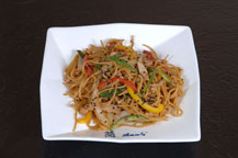 asian noodles served at lan's cabo restaurant in downtown cabo san lucas