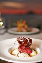 Grilled Tuna at Sunset da Mona Lisa Italian Restaurant - Cabo San Lucas