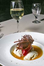 Grilled Tuna at Sunset da Mona Lisa Italian Restaurant - Cabo San Lucas