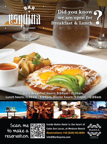 Bahia Hotel/ Bar Esquina - Ad Proofs - Los Cabos Magazine # - Cabo San Lucas, Los Cabos
