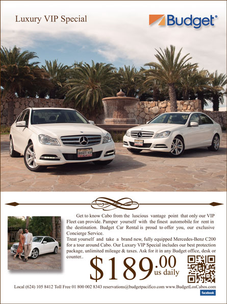 Budget - Ad Proofs - Los Cabos Magazine #33 - Cabo San Lucas, Los Cabos