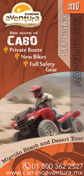 Camino Aventura- Ad Proofs - Los Cabos Magazine 31 Cabo San Lucas, Los Cabos, Mexico