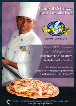 Captain Tony's - Ad Proofs - Los Cabos Magazine #31 - Cabo San Lucas, Los Cabos