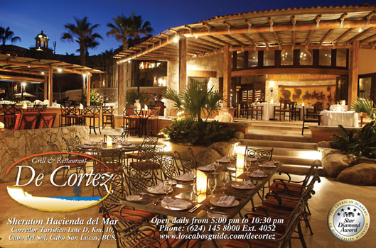 De Cortez - Grill & Restaurant - Ad Proof - Los Cabos Magazine Issue 31 - Cabo San Lucas