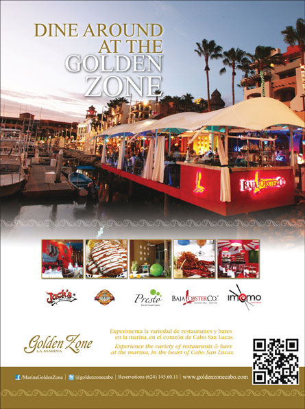 Gonden Zone - Ad Proofs - Los Cabos Magazine #27 - Cabo San Lucas, Los Cabos