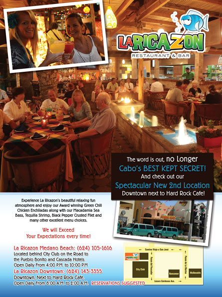 La Ricazon- Ad Proof - Los Cabos Magazine Issue 31 - Cabo San Lucas