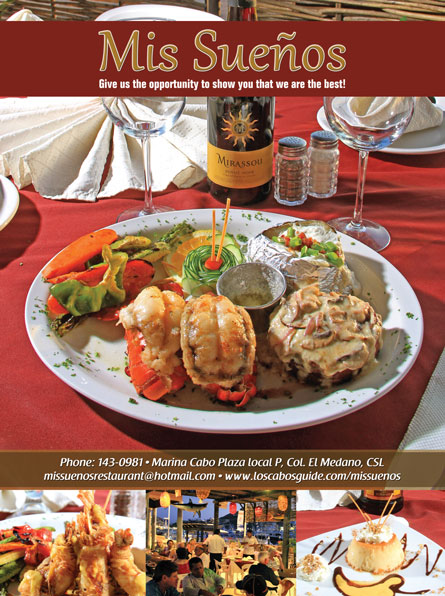 Mis Sueños Restaurant - Ad Proofs - Los Cabos Magazine #33 - Cabo San Lucas, Los Cabos