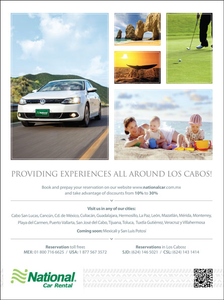 National Car Rental - Ad Proof - Los Cabos Magazine Issue 33 - San Jose del Cabo