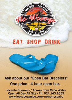 No Worry's - Ad Proof - Los Cabos Magazine Issue 32 - Cabo San Lucas