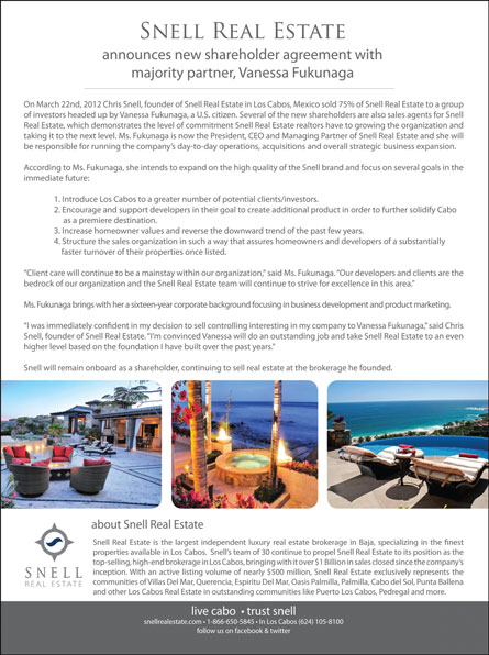 Senll - Ad Proofs - Los Cabos Magazine #29 - Cabo San Lucas, Los Cabos