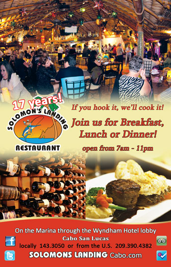 Solomon's Landing - Ad Proof - Los Cabos Magazine Issue 33 - Cabo San Lucas