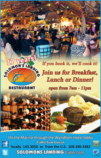 Solomon's Landing - Ad Proof - Los Cabos Magazine Issue 33 - Cabo San Lucas