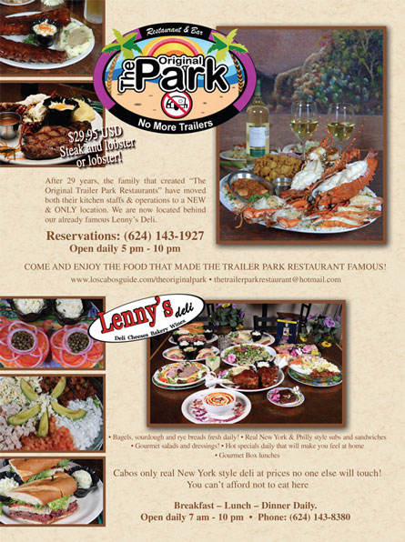The Original Park - Ad Proofs - Cabo San Lucas, Los Cabos, Mexico