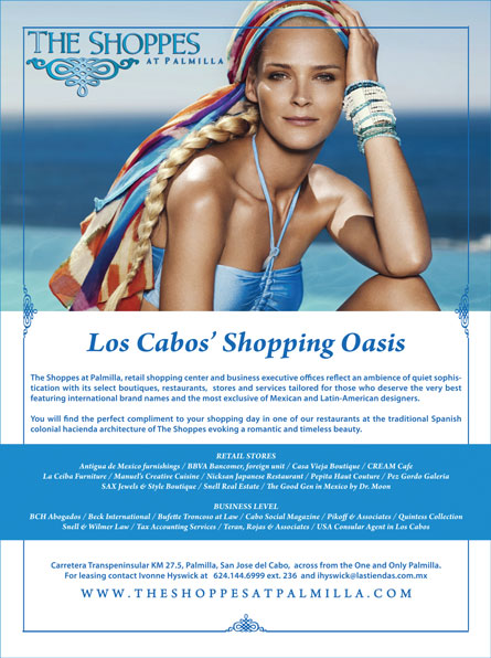 The Shoppes at Palmilla - Ad Proofs - Los Cabos Magazine #31 - Cabo San Lucas, Los Cabos