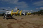 CFE helicopters at Villa Serena Trailer Park