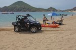 Policia Federal "Gendarmeria” patrolling Medano beach