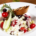 Ensalada Griega – A traditional Greek Salad with all of your favorite ingredients.