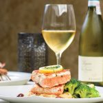 Photo.- Page 62 | Francisco Estrada – Caption: The salmon with Gorgonzola sauce provides a burst of flavor with every bite. 