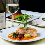 Photo.- Page 74 | Francisco Estrada – Caption:The salmon palermitano at Alcaravea Gourmet brings the flavors of the Mediterranean to Cabo San Lucas.