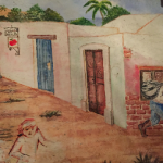     Photo:  - page 84  | Joseph A. Tyson     Caption: Mi Casa celebrates México     not only with its menu but also with its festive     decor, including this hand-painted mural.