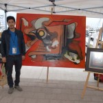 Israel Cortés - Artista Pintor (Artist Painter) Circuito Cultural Marina Cabo San Lucas - 24 January 2015