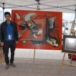 Israel Cortés - Artista Pintor (Artist Painter) Circuito Cultural Marina Cabo San Lucas - 24 January 2015