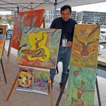 David Garcia, Artista - Pintor, (Artist, Painter) Circuito Cultural Marina Cabo San Lucas - 24 January 2015