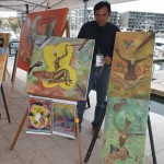 David Garcia, Artista - Pintor, (Artist, Painter) Circuito Cultural Marina Cabo San Lucas - 24 January 2015