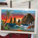 Francisco Nava López, Fops Art Gallery & Jewelry, Artista Pintor (artist - painter) Circuito Cultural Marina Cabo San Lucas - 24 January 2015.