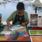 Francisco Nava López, Fops Art Gallery & Jewelry, Artista Pintor (artist - painter) Circuito Cultural Marina Cabo San Lucas - 24 January 2015.