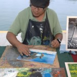 Francisco Nava López, Fops Art Gallery & Jewelry, Artista Pintor (artist - painter) Circuito Cultural Marina Cabo San Lucas - 24 January 2015.