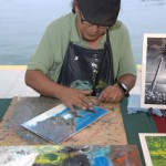 Francisco Nava López, Fops Art Gallery & Jewelry, Artista Pintor (artist - painter) Circuito Cultural Marina Cabo San Lucas - 24 January 2015.