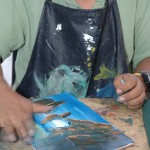 Francisco Nava López, Fops Art Gallery & Jewelry, Artista Pintor (artist - painter) Circuito Cultural Marina Cabo San Lucas - 24 January 2015.