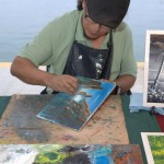 Francisco Nava López, Fops Art Gallery & Jewelry, Artista Pintor (artist - painter) Circuito Cultural Marina Cabo San Lucas - 24 January 2015.