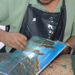 Francisco Nava López, Fops Art Gallery & Jewelry, Artista Pintor (artist - painter) Circuito Cultural Marina Cabo San Lucas - 24 January 2015.