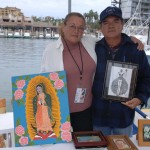 Julia Glez. Fiol - Artista Pintora y Jose Luis Calleja - Circuito Cultural Marina Cabo San Lucas - 24 January 2015.