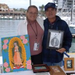 Julia Glez. Fiol - Artista Pintora y Jose Luis Calleja - Circuito Cultural Marina Cabo San Lucas - 24 January 2015.
