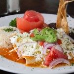 Red Enchiladas with chicken