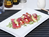 seared tuna and sesame crust