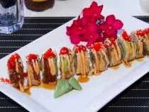 fantasy rollo with soft-shell crab