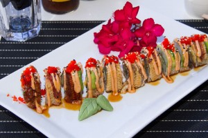 fantasy rollo with soft-shell crab