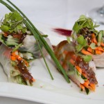 Shrimp Spring Rolls.- with tamarind and citrics sauce