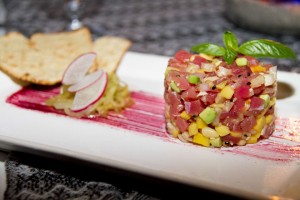 Tuna ceviche.