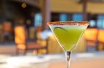 Cucumber Martini – Gin Hendrick´s, Natural cucumber mix, orange juice, natural syrup, and tajin chili.
