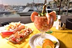 Campechana with shrimp, octopus and scallops.