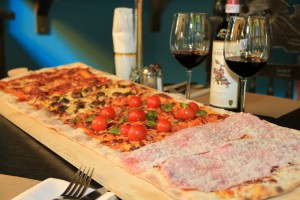 Baja Peppers - wood fired pizza with all the toppings.