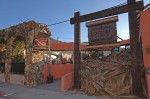The work is underway to repair damage at Hacienda del Cayote Restaurant