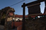 The work is underway to repair damage at Hacienda del Cayote Restaurant